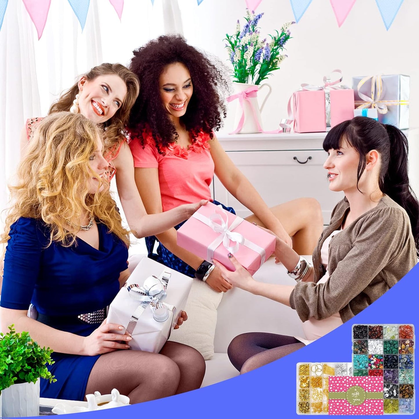 Jewelry Making Kit for Adults – Beads, Findings & Tools Set