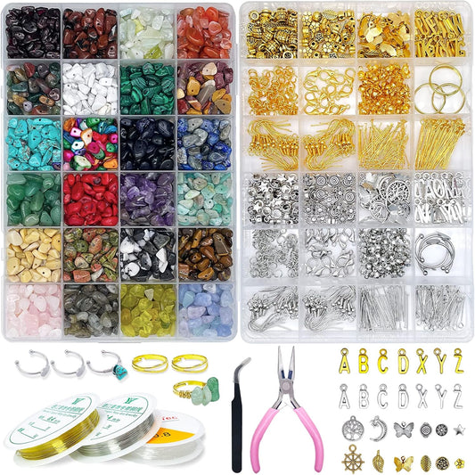Jewelry Making Kit for Adults – Beads, Findings & Tools Set